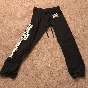 Black and white Disney BELIEVE IN MAGIC sweatpants
